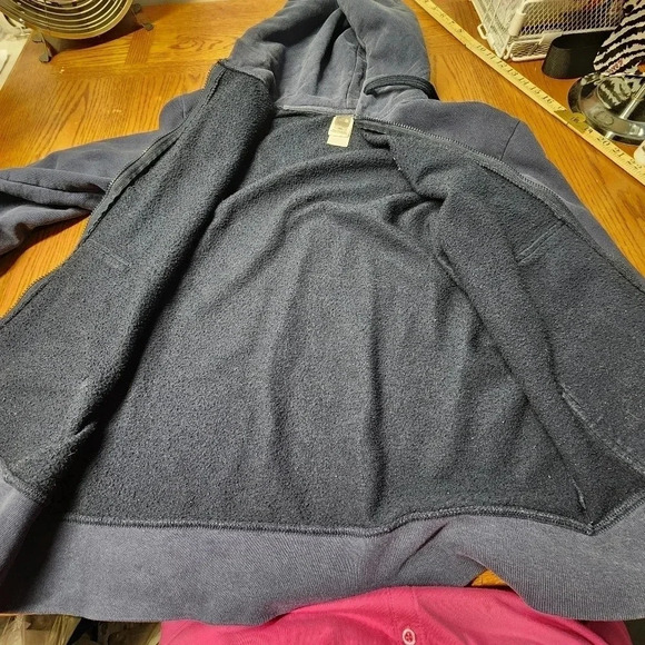 The North Face Men's Navy Blue Hooded Sweatshirt Full Zip Size M - Picture 9 of 12